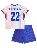 Frankrike Theo Hernandez #22 Bortedraktsett Barn EM 2024 Korte ermer (+ bukser)